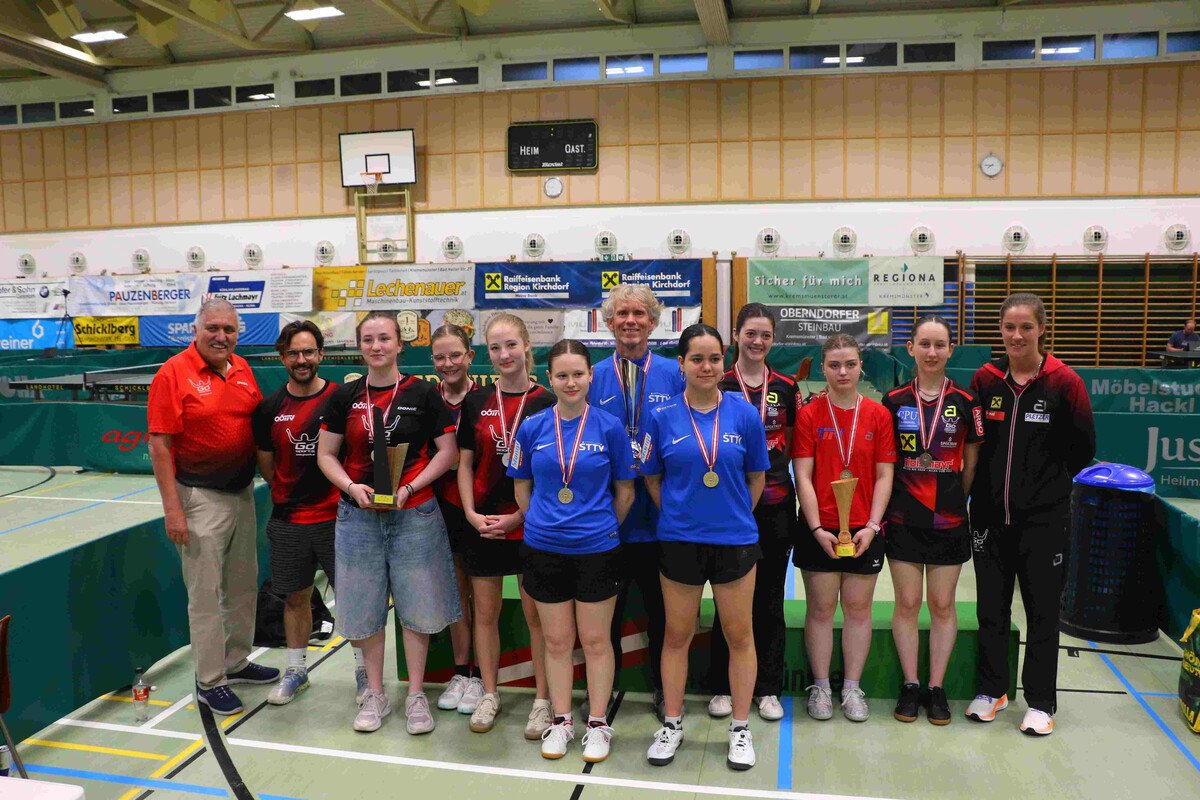 Gold, Silber und drei Bronzemedaillen für den OÖTTV bei den U21-Staatsmeisterschaften