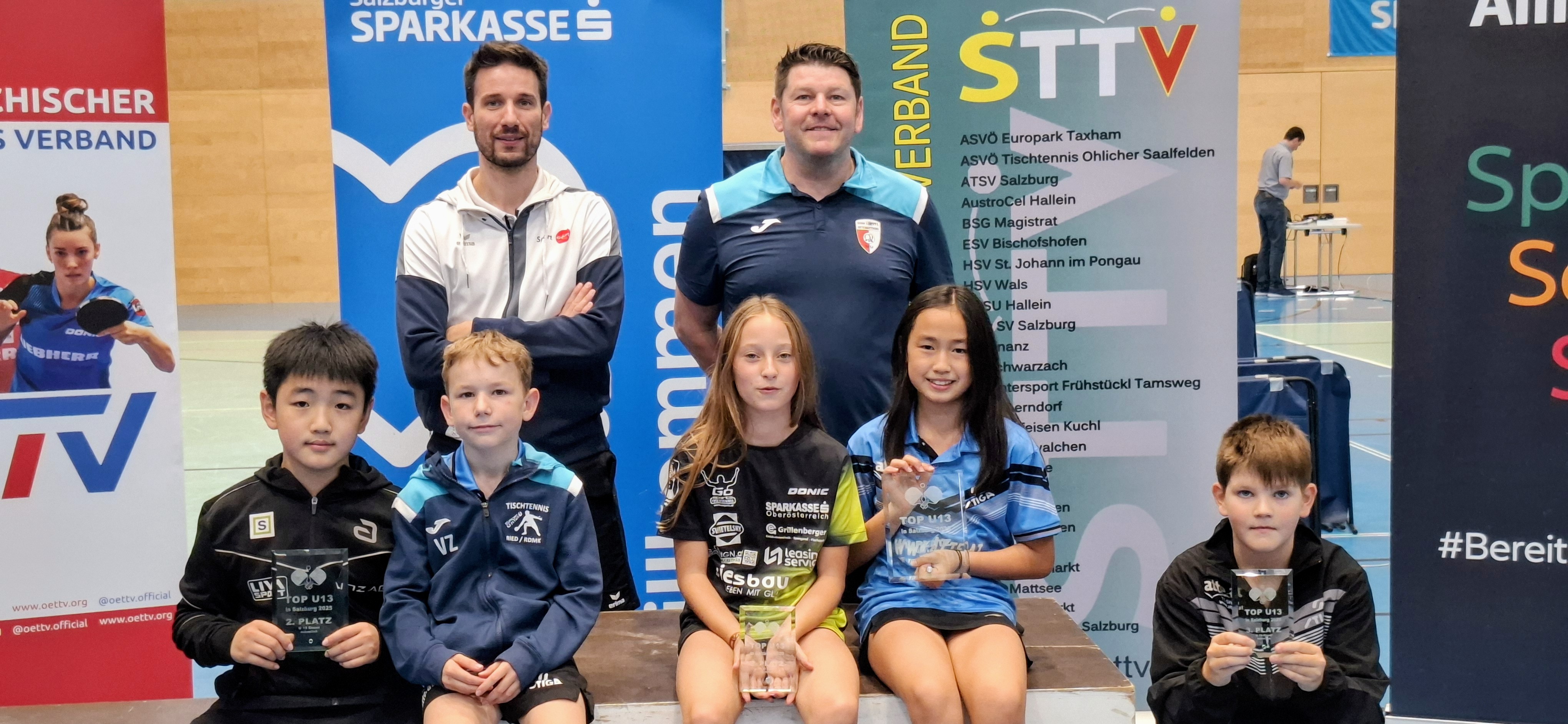 Österreichisches Top U13/U19: OÖTTV dominiert Nachwuchs