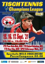 TT-Championsleague in Wels (15. - 17.9.2021)