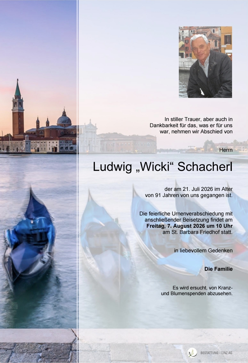 Nachruf Ludwig Schacherl