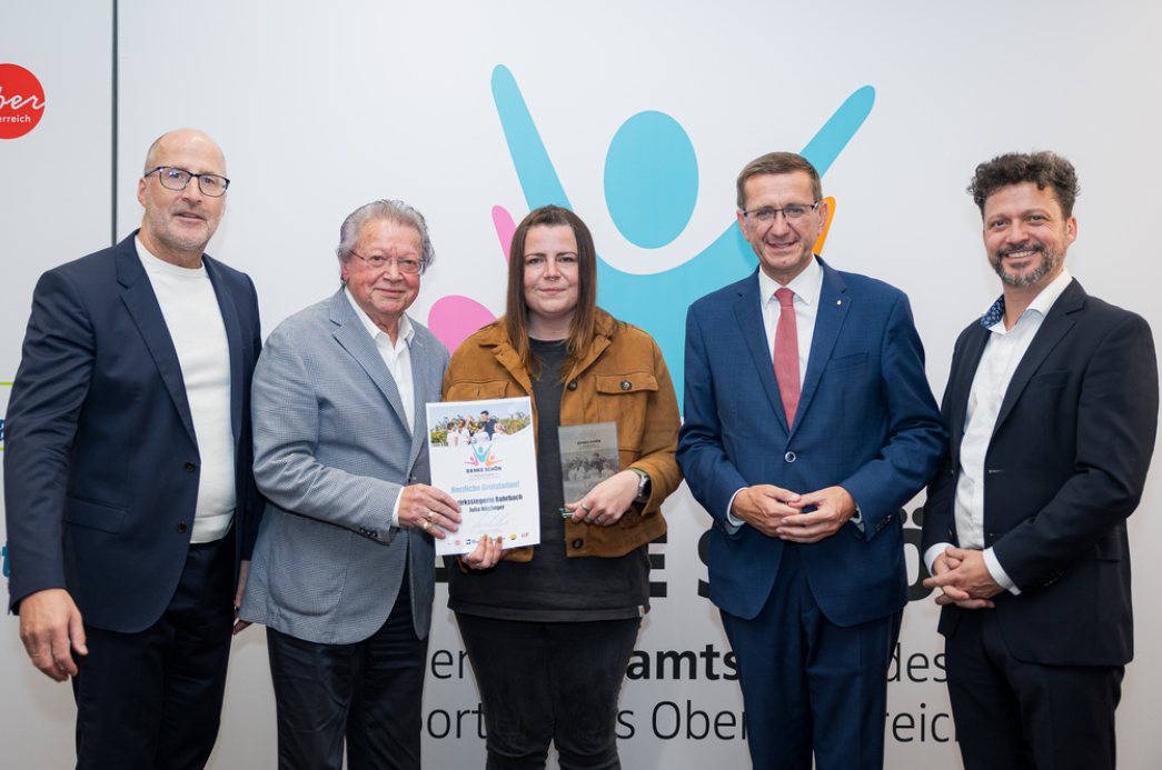 Sport-Ehrenamtswahl-Siegerin des Bezirkes Rohrbach Julia Höglinger
